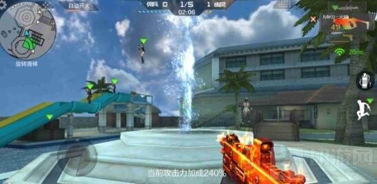 CF手游生化酒店点位推荐 喷泉滑梯高台都可