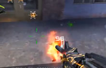 CF手游入江闪闪 M4A1黑龙寂静村实战刀僵尸