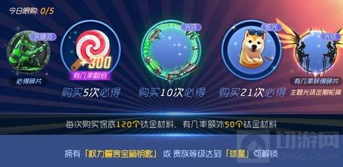 球球大作战权力誓言特惠宝箱里可开出什么物品