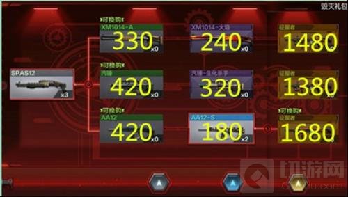 CF手游武器换购价格大全 换购武器价格列表