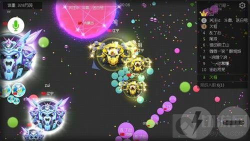 球球大作战必会基本技巧 中吐中分旋转合球