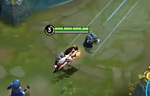 王者荣耀嗨氏不知火舞 王者局三排4v5偷塔狂魔