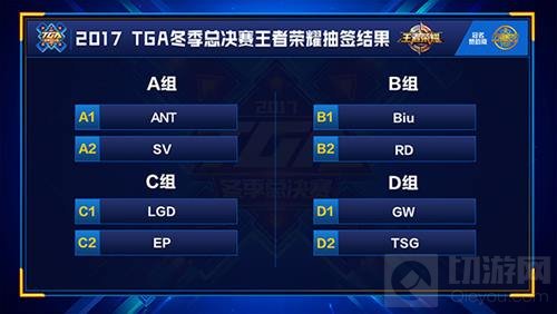 2017TGA总决赛11月16日开启 抽签对阵率先出炉