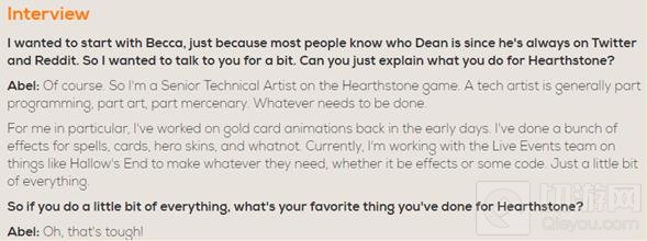 炉石传说设计师访谈 招募机制很难平衡