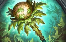 炉石传说狗头人与地下世界德鲁伊橙卡武器