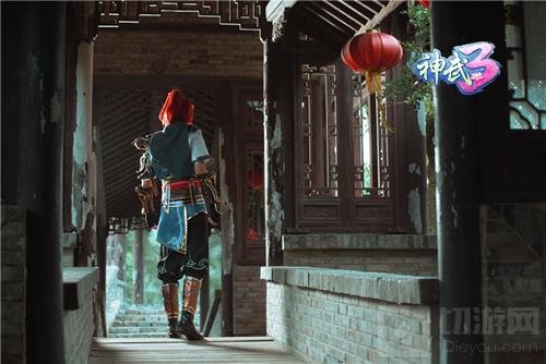 神武3凌霜月叶青峰唯美COS 共赏落樱如梦爱恋