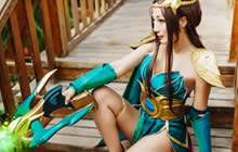 王者荣耀虞姬COS分享 最美长腿小姐姐COSER