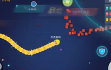 贪吃蛇大作战团战模式视频 二强争霸就是牛