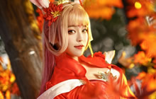 王者荣耀公孙离COS分享 枫叶漫天的玲珑舞姬