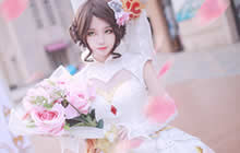 王者荣耀超美腻小姐姐cos花嫁小乔 爱情的味道