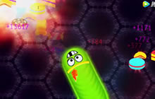 贪吃蛇大作战迅速撤退前方高能 小蛇VS蛇王