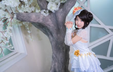 王者荣耀小乔纯白花嫁COS分享 小乔一饱眼福