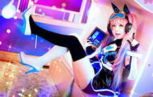 王者荣耀安琪拉心灵骇客COS 高端还原安琪拉