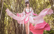 王者荣耀甄姬游园惊梦COS 长腿甄姬COS分享