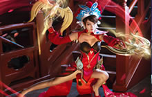 王者荣耀虞姬霸王别姬COS 长腿小姐姐饱眼福