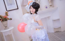 王者荣耀小乔纯白花嫁COS 可爱小乔COS分享