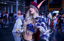 炉石传说希尔瓦娜斯COSER 女王绝美COS分享