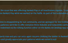 炉石传说天梯已修复 每位玩家获得三包补偿