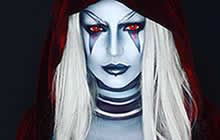 炉石传说玩家Djarii 喜欢人体彩绘的小姐姐