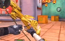 CF手游几千块钱的黄金风 打爆破比神器厉害