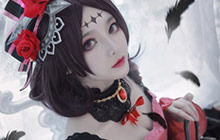 王者荣耀露娜COS图集分享 露娜哥特玫瑰COS