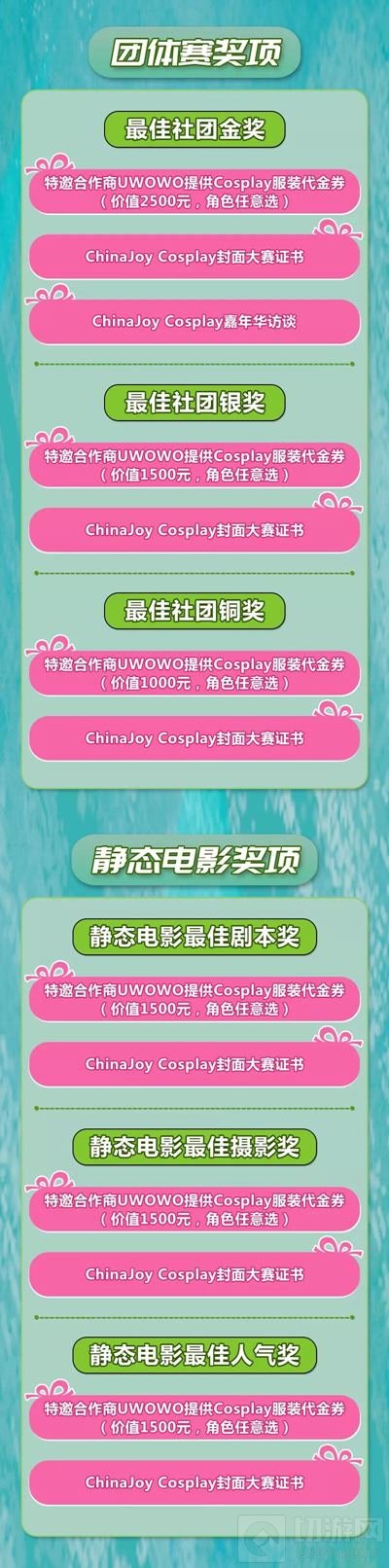 2018ChinaJoy Cosplay封面大赛豪华奖品公布