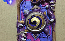 炉石传说手工克苏恩之眼卡背 眼球真的会动