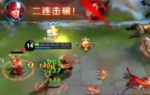 王者荣耀精彩反杀 韩信极限1V3强切后排三杀