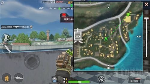 CF手游海岛地图风车镇部分建筑群打法小技巧