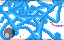 贪吃蛇大作战 35000分的大蛇 躺着就能霸服