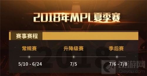 2018MPL夏季赛赛程曝光 5月10日正式开战!