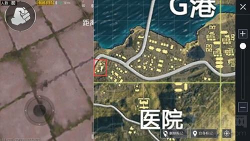 荒野行动刺激战场G港下部城区落脚点及行进路线