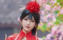 一袭红衣倾城 绝美coser演绎倩女手游的故事