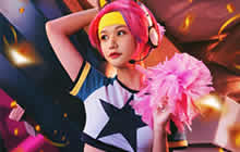 王者荣耀舞动绿茵蔡文姬COS 萌物蔡文姬COS