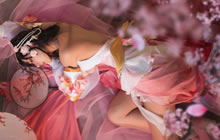 王者荣耀甄姬游园惊梦COS 甄姬美如原画COS