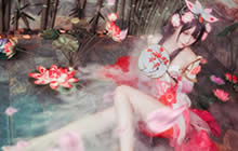 王者荣耀甄姬游园惊梦绝美COS 绝色美人甄姬