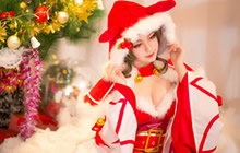 王者荣耀貂蝉圣诞恋歌COS图 貂蝉COS图集