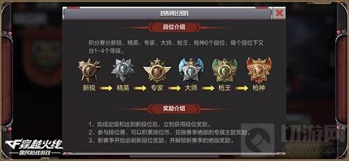 CF手游新版本倒计时 “跨服排位赛”正式上线