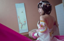 王者荣耀甄姬cos图集 长腿甄姬游园惊梦COS