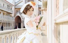 王者荣耀小乔纯白花嫁COS图集 清纯小乔COS