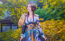 王者荣耀虞姬COS图集分享 森林之风虞姬COS