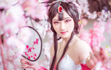 王者荣耀甄姬游园惊梦COS 几个细节高度还原