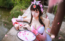 王者荣耀甄姬游园惊梦COS分享 肤白貌美甄姬