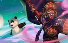 王者荣耀梦奇熊猫皮肤回城特效死亡特效预览