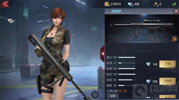 CF手游巴雷特极光全面评测 杀戮利器激光制导