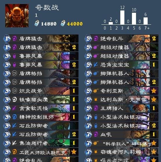 炉石传说战士新构筑 法术石战卡组搭配分享