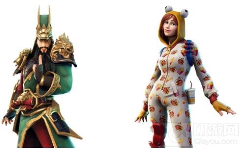 《堡垒之夜》手游新版本皮肤曝光 居然有关羽