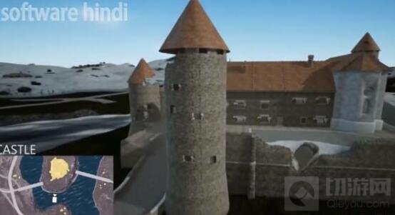 绝地求生刺激战场雪地地图细节截图 有火箭