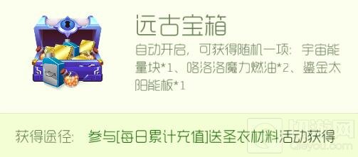 球球大作战远古宝箱打开后能开出什么东西说明