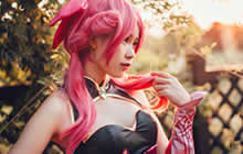 王者荣耀孙尚香蔷薇恋人COS 美腿孙尚香COS